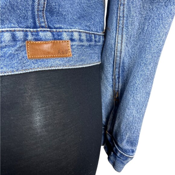 Abercrombie & Fitch Women's Blue Denim Jacket Sz S - Picture 5 of 8